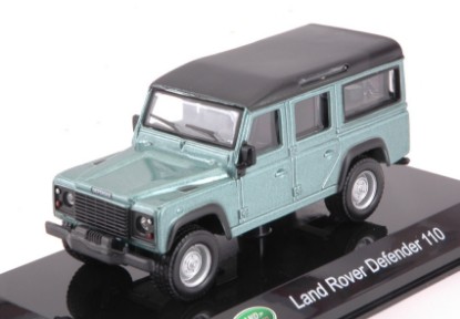 Immagine di LAND ROVER DEFENDER 110 METALLIC LIGHT GREEN HARD CASE 1:43