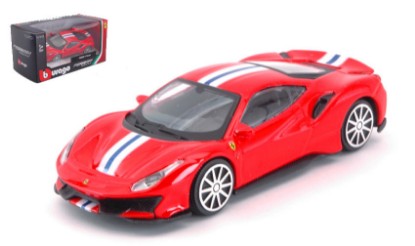 Immagine di FERRARI 488 PISTA RED W/STRIPES 1:43