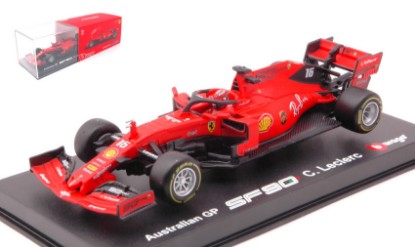 Immagine di FERRARI SF90 CHARLES LECLERC 2019 N.16 AUSTRALIAN GP SIGNATURE 1:43