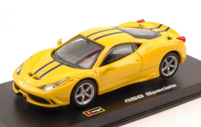 Immagine di FERRARI 458 SPECIALE 2014 YELLOW SIGNATURE 1:43