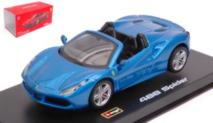 Immagine di FERRARI 488 SPIDER 2016 BLUE SIGNATURE SERIES 1:43