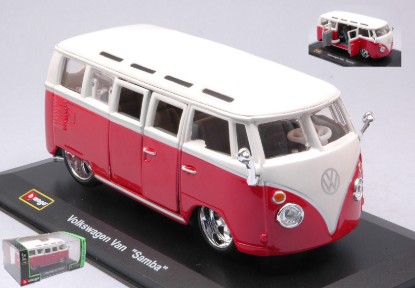 Immagine di VW T1 SAMBA VAN RED/WHITE 1:32