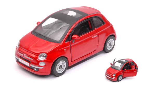Immagine di FIAT 500 2007 METALLIC RED 1:32