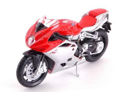 Immagine di MV AGUSTA F4 SILVER/RED 1:18