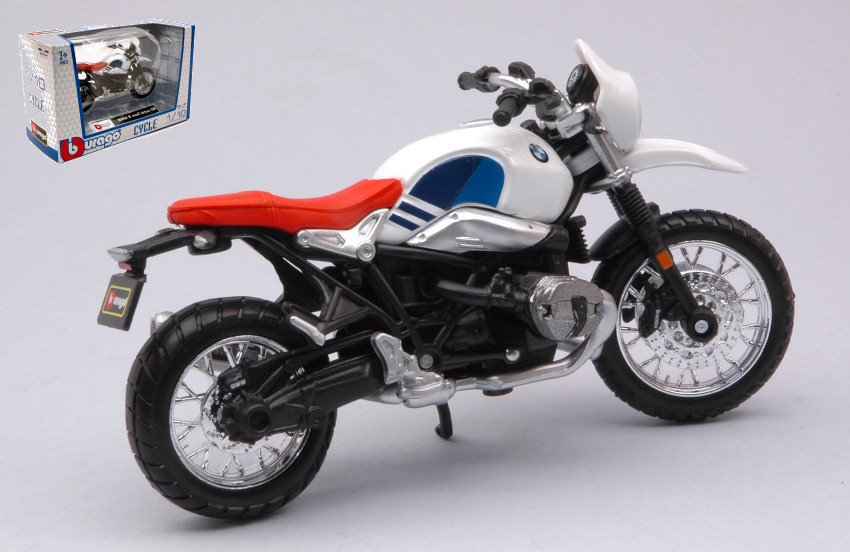 MODELLINO MOTO STATICO BURAGO BMW R NINE T URBAN GS MODELLISMO