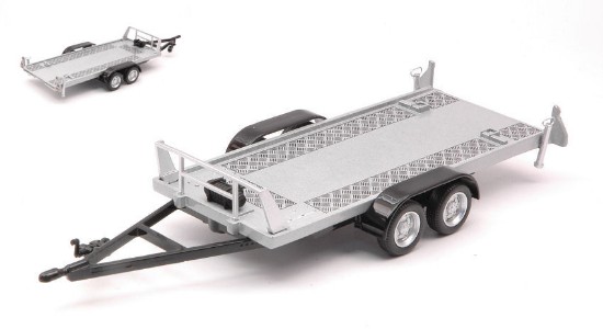Immagine di TOW CAR TRAILER TWO WHEELS 1:43