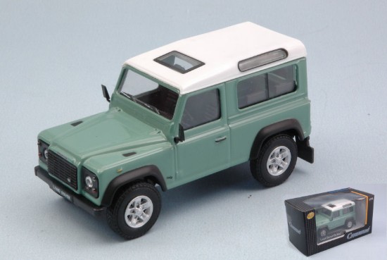 Immagine di LAND ROVER DEFENDER ASPARAGUS GREEN W/WHITE ROOF 1:43