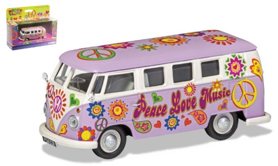 Immagine di VW CAMPERVAN PEACE LOVE AND MUSIC 1:43
