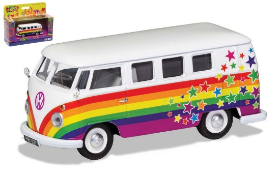 Immagine di VW CAMPERVAN PEACE LOVE AND WISHES 1:43
