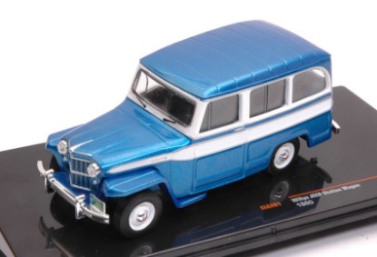 Immagine di JEEP WILLYS STATION WAGON 1960 MET.BLUE/WHITE 1:43