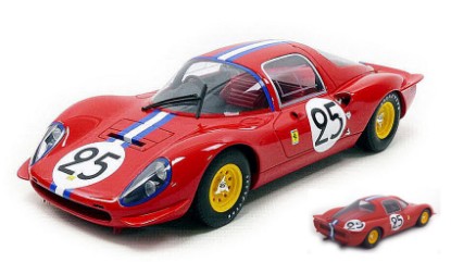 Immagine di FERRARI DINO 206 S COUPE  N.25 DNF LM 1966 N.VACCARELLA-M.CASONI 1:18