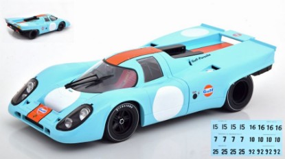 Immagine di PORSCHE 917K GULF PLAIN BODY BASED WITH DECALS FOR 7 DIFFERENT RACE 1:18
