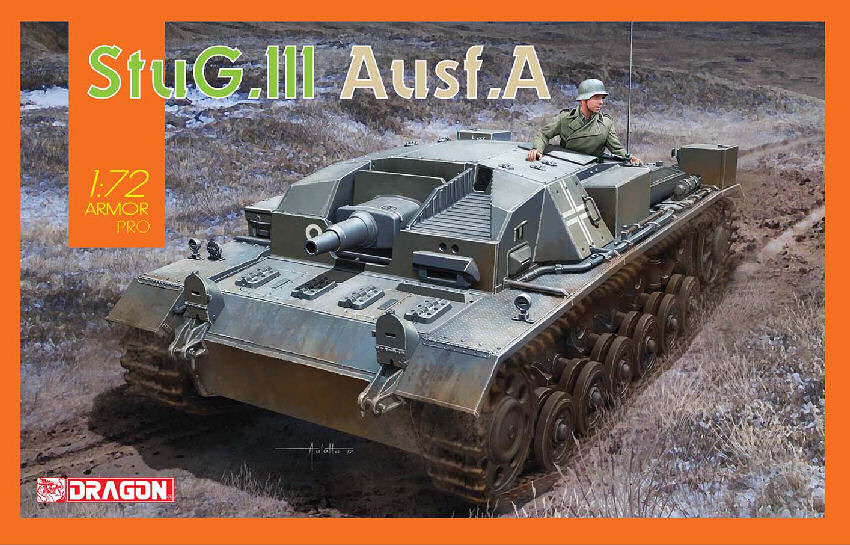 KIT MODELLINO MILITARE DRAGON CARRO ARMATO STUG.III AUSF.A MODELLISMO SCALA 1:72