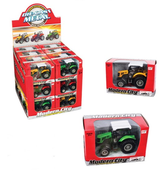 Immagine di TRATTORE DIE CAST COL.ASS.cm 8 RETROCARICA