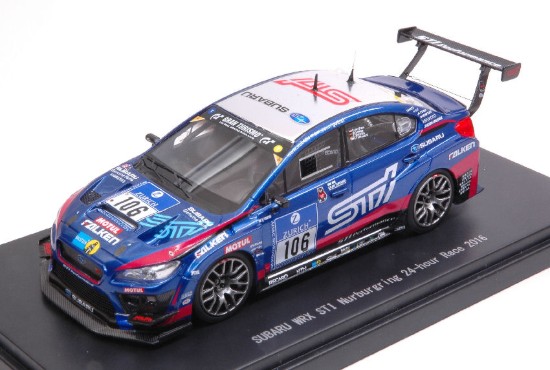 Immagine di SUBARU WRX N.106 WINNER CLASS 24 H NURBURGRING 2016 VAN DAM-LASEE 1:43
