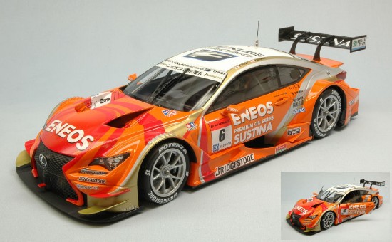 Immagine di LEXUS RC F N.6 9th OKAYAMA SUPER GT500 2015 K.OSHIMA-Y.KUNIMOTO 1:18