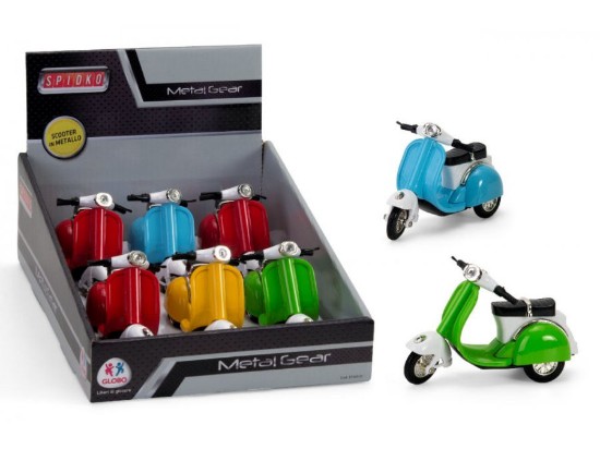 Immagine di SCOOTER VESPA DIE CAST RETROC.ASS.4 COL.