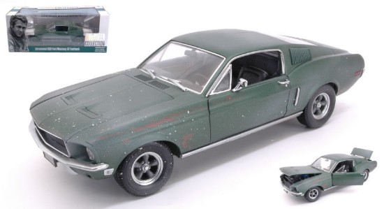 Immagine di FORD MUSTANG GT FASTBACK 1968 UNRESTORED STEVE MCQUEEN COLLECTION 1:18