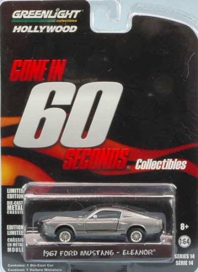 Immagine di FORD MUSTANG SHELBY GT500 1967 "ELEANOR GONE IN 60 SECONDS" 1:64