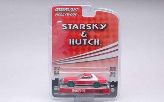 Immagine di FORD GRAN TORINO 1976 STARSKY & HUTCH DIRTY VERSION GREEN WHEELS 1:64