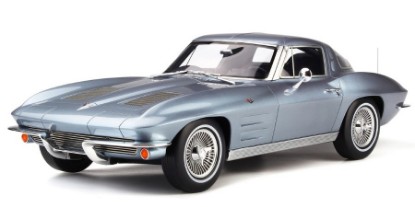 Immagine di CHEVROLET CORVETTE 1963 MET.SILVERBLUE 1:12