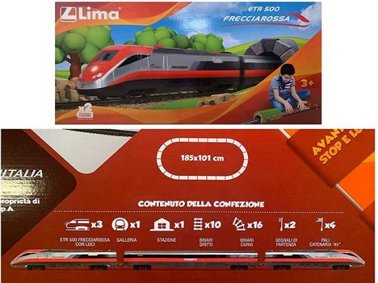 Immagine di TRENO FRECCIAROSSA A BATTERIA SCALA HO 1:87