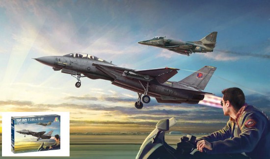 Immagine di US NAVY FIGHTER WEAPONS SCHOOL TOP GUN F-14A vs A4M KIT 1:72