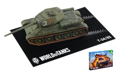 Immagine di WORLD OF TANKS T34/85 EASY TO BUILD KIT 1:72