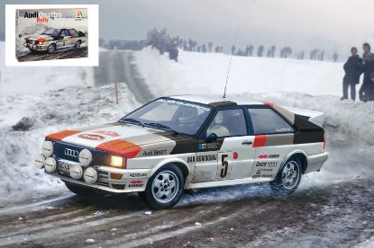 Immagine di AUDI QUATTRO RALLY MONTE CARLO 1981 KIT 1:24