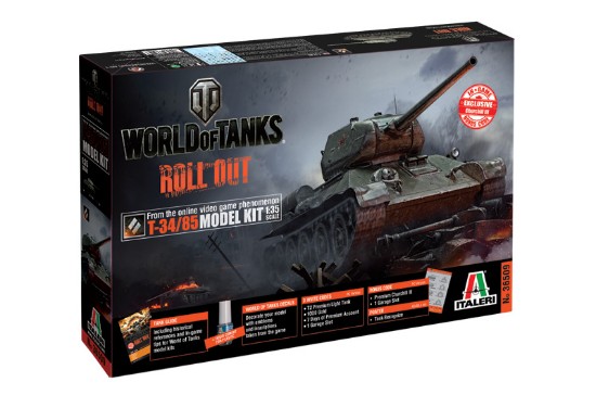Immagine di WORLD OF TANKS T-34/85 KIT 1:35