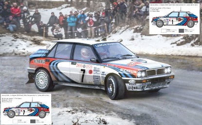 Immagine di LANCIA DELTA HF INTEGRALE MONTE CARLO 1990 VERSION N.1 OR N.7 KIT 1:24