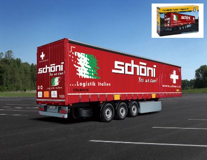 Immagine di CURTAINSIDE TRAILER SCHOENI CH KIT 1:24