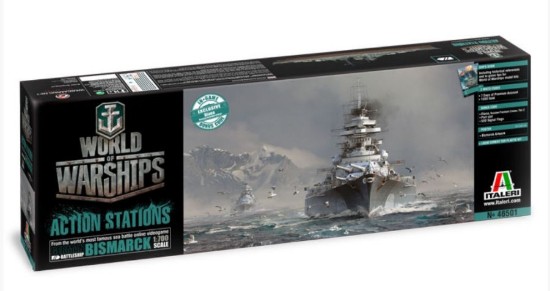 Immagine di GERMAN BATTLESHIP BISMARCK KIT 1:700