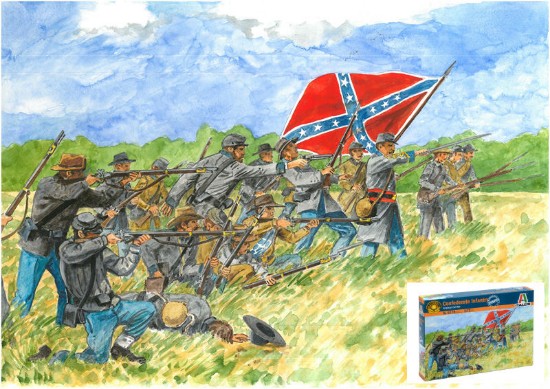 Immagine di CONFEDERATE INFANTRY KIT 1:72