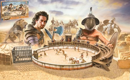 Immagine di GLADIATORS FIGHT LUDUS GLADIATORIUS WITH ARENA  KIT 1:72