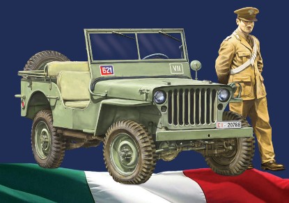 Immagine di WILLYS JEEP 1/4 TON 4x4 ARMA DEI CARABINIERI KIT 1:24