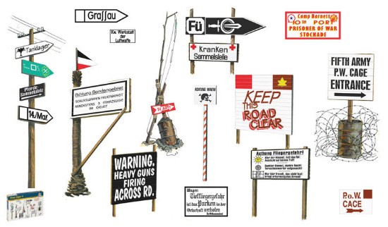 Immagine di WWII ROAD SIGNS II KIT 1:35