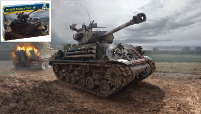 Immagine di CARRO M4A3E8 SHERMAN "FURY" KIT 1:35