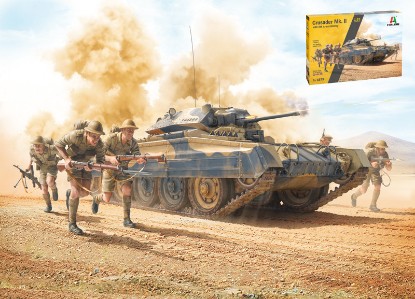 Immagine di CRUSADER Mk.II WITH 8th ARMY INFANTRY KIT 1:35