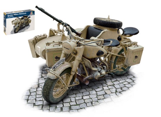 Immagine di BMW R75 GERMAN MILITARY MOTOR W/SIDECAR KIT 1:9