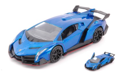 Immagine di LAMBORGHINI VENENO METALLIC BLUE cm 12,5