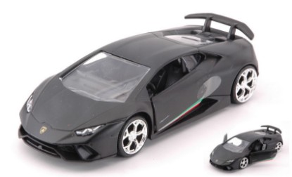 Immagine di LAMBORGHINI HURACAN PERFORMANTE MATT BLACK cm 12,5