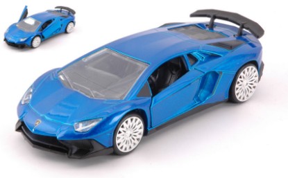 Immagine di LAMBORGHINI AVENTADOR SV METALLIC BLUE cm 12,5