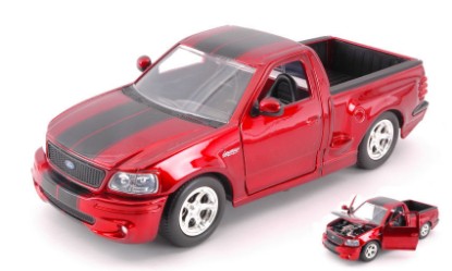 Immagine di FORD F-150 SVT LIGHTNING 1999 METALLIC RED W/BLACK STRIPES cm 20