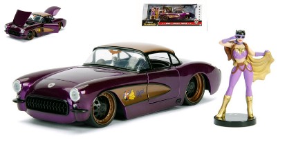 Immagine di BATGIRL W/1957 CHEVY CORVETTE VIOLET/BRONZE 1:24