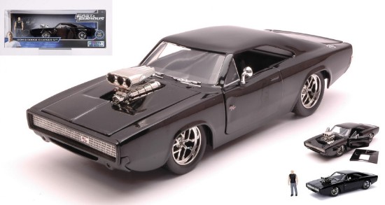 Immagine di DOM & DODGE CHARGER R/T BLACK FAST & FURIOUS W/FIGURE 1:24