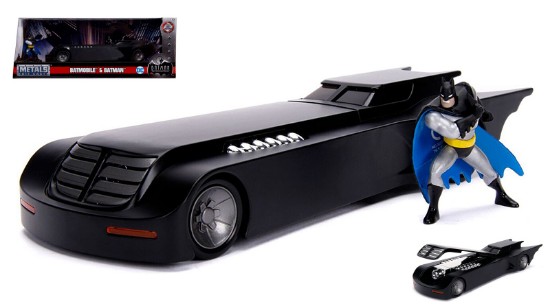 Immagine di BATMOBILE W/BATMAN FIGURE ANIMATED TV SERIES 1:24