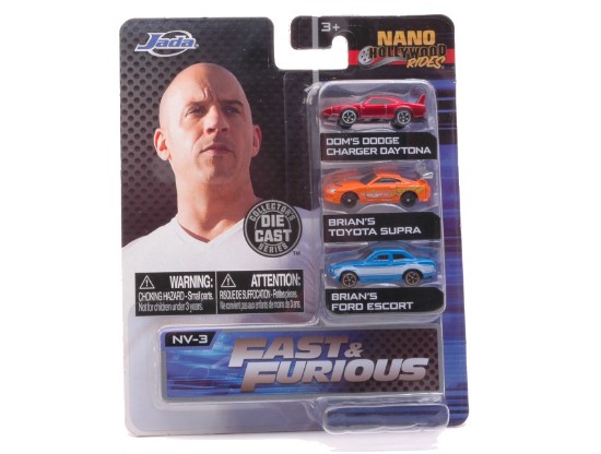 Immagine di BLISTER 3 AUTO NANO HOLLYWOOD FAST & FURIOUS cm 4