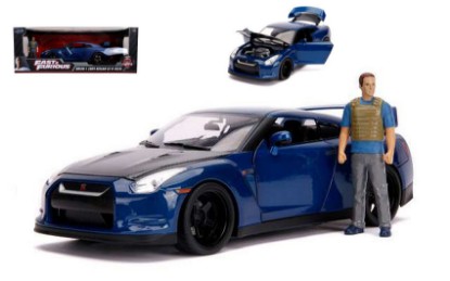 Immagine di NISSAN GT-R FAST & FURIOUS 7 W/LIGHTS & BRIAN FIGURE 1:18