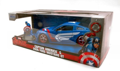 Immagine di FORD MUSTANG GT 2006 W/CAPTAIN AMERICA FIGURE 1:24